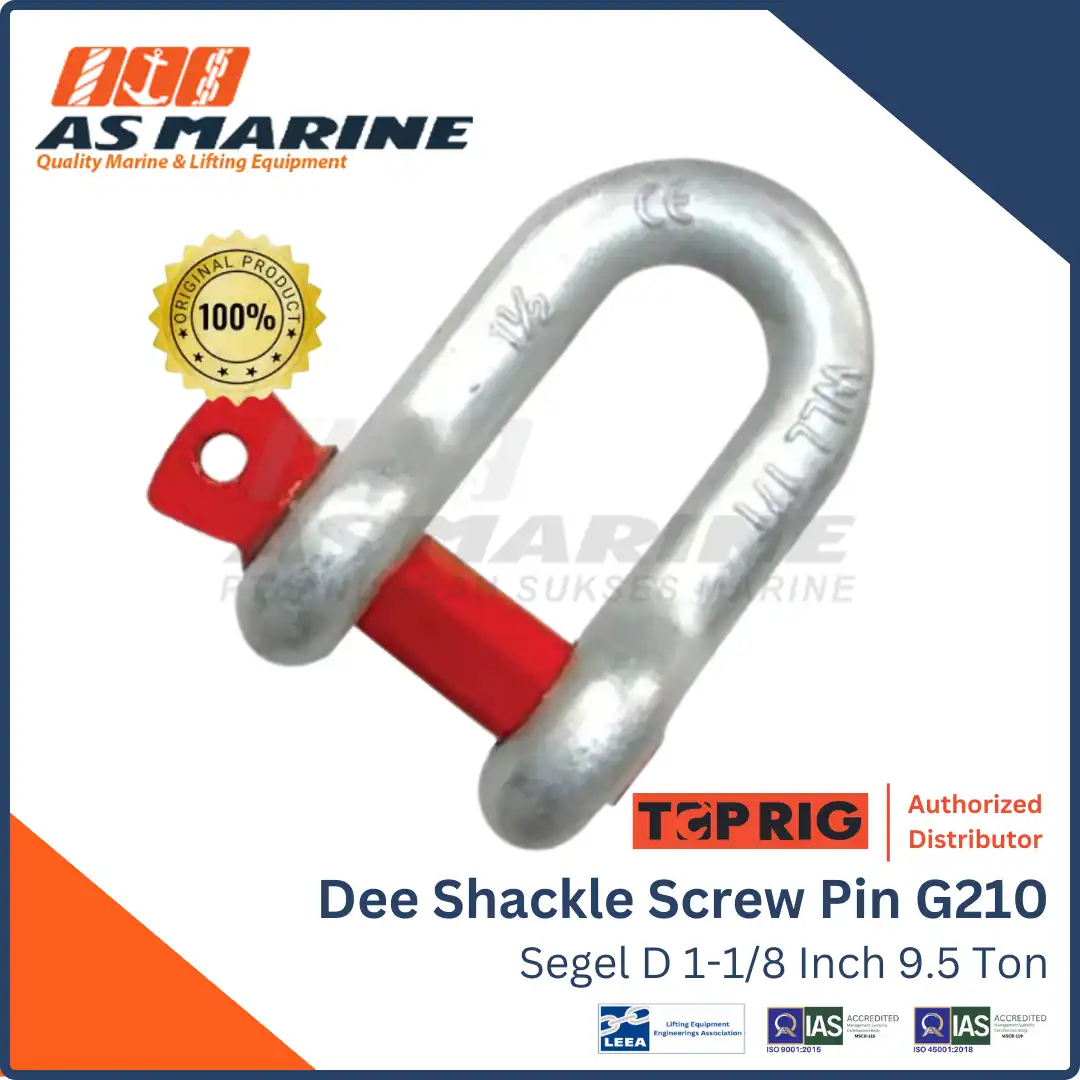 Shackle Dee G210 Toprig Screw PIN 1-1/8 Inch